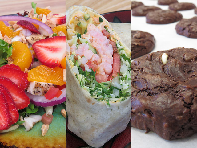 Salads, wraps, sides and cookies