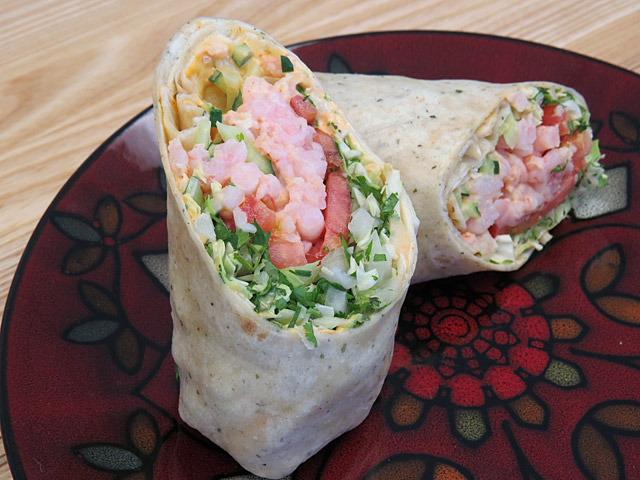 Sriracha Shrimp Wrap